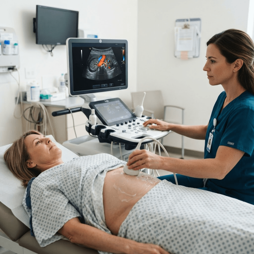 Conteúdo educativo sobre Eco Doppler da Aorta e das Artérias Renais