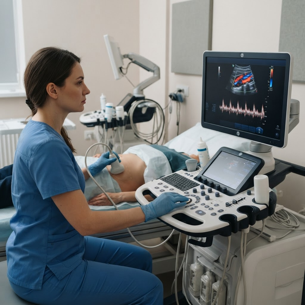 Imagem educativa sobre Eco Doppler Vascular da Região Pélvica